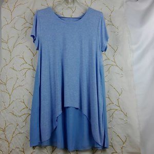 Soft Surroundings Size Large High Low top Lt. Blue